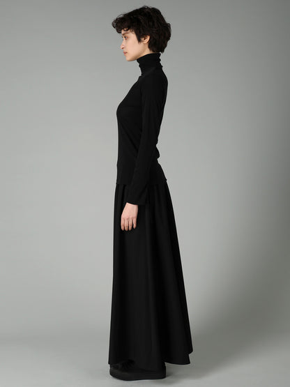 80/-HIGH TWISTED SINGLE JERSEY LONG SLV TURTLE NECK PO