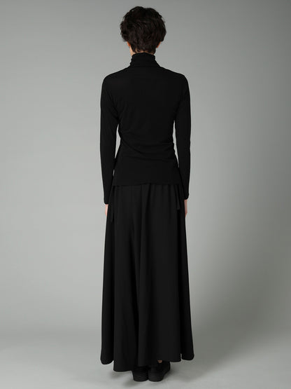 80/-HIGH TWISTED SINGLE JERSEY LONG SLV TURTLE NECK PO