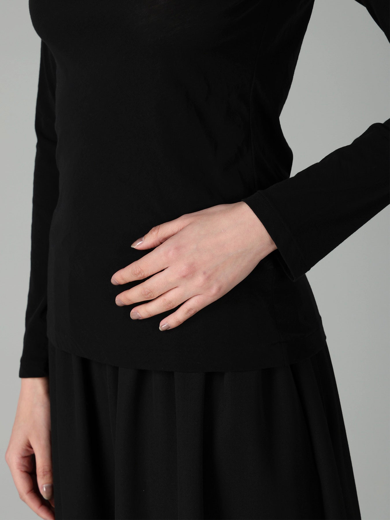 80/-HIGH TWISTED SINGLE JERSEY LONG SLV TURTLE NECK PO – THE SHOP