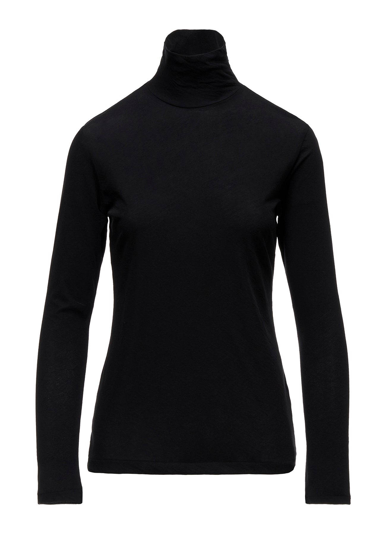 80/-HIGH TWISTED SINGLE JERSEY LONG SLV TURTLE NECK PO