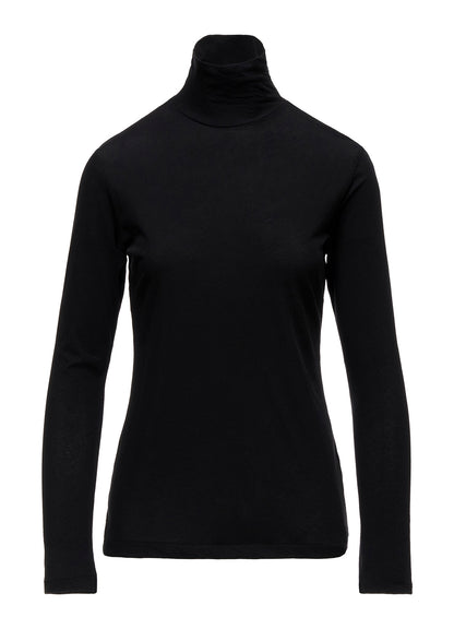 80/-HIGH TWISTED SINGLE JERSEY LONG SLV TURTLE NECK PO