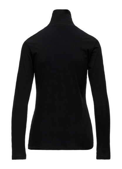 80/-HIGH TWISTED SINGLE JERSEY LONG SLV TURTLE NECK PO