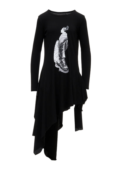 30/-COTTON SINGLE JERSEY PRINTED DRESS C
