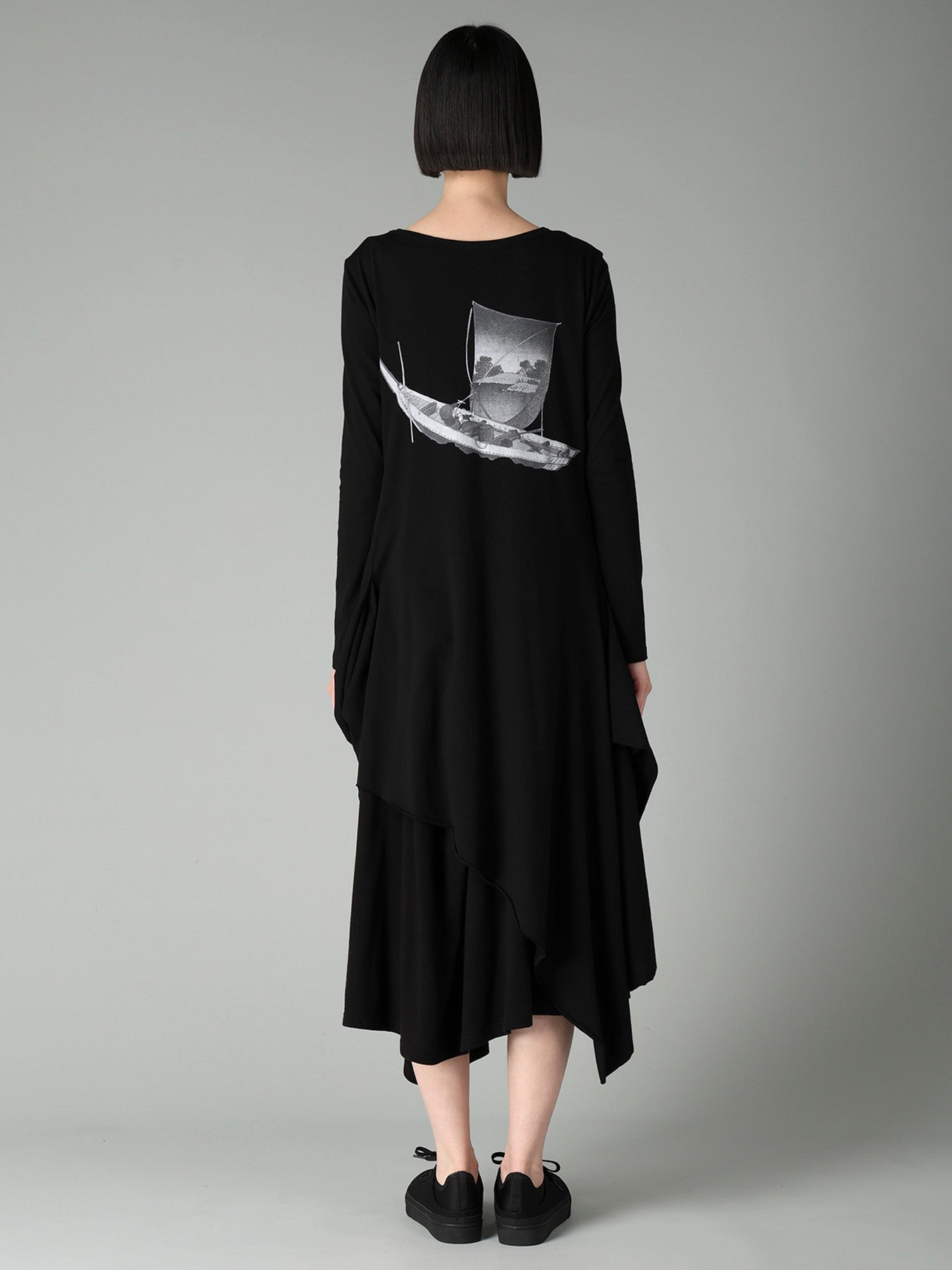 30/-COTTON SINGLE JERSEY PRINTED DRESS C