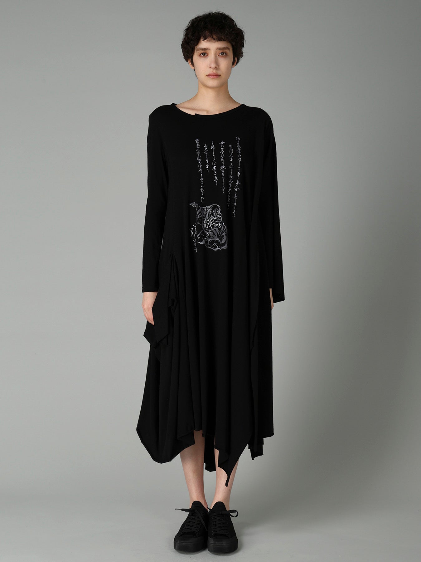 30/-COTTON SINGLE JERSEY PRINTED DRESS D