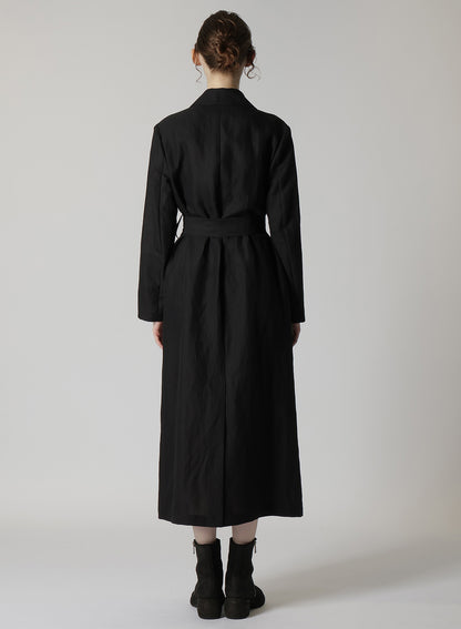 C/Li GABARDINE R-DOUBLE PLACKET COAT