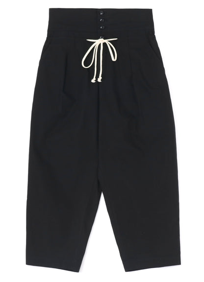 POPLIN R-HIGH WAIST PANTS