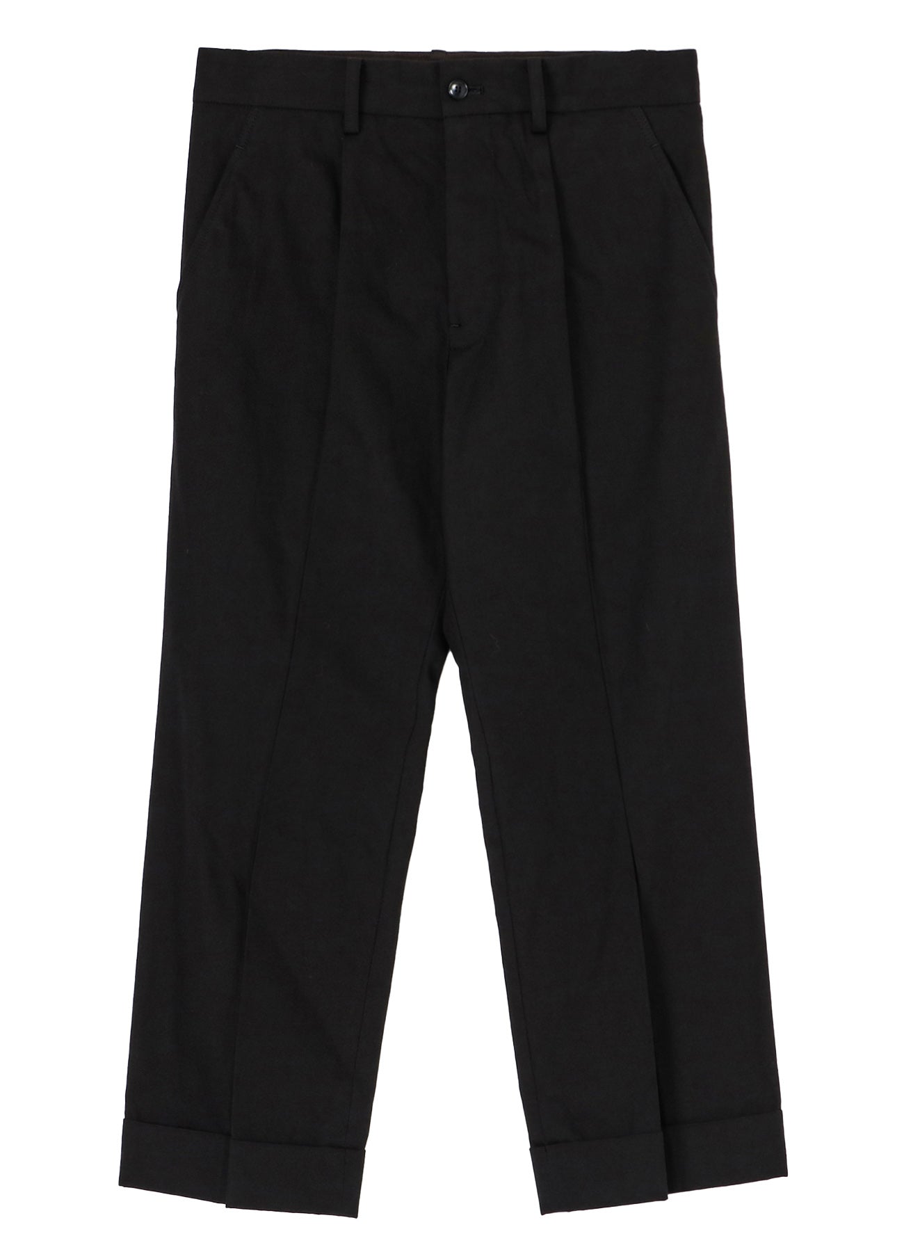 POPLIN R-HEM TUCK PANTS