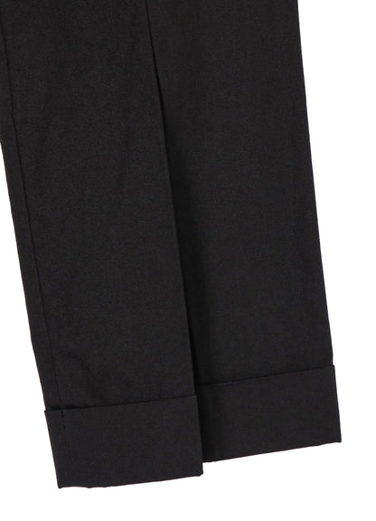 POPLIN R-HEM TUCK PANTS