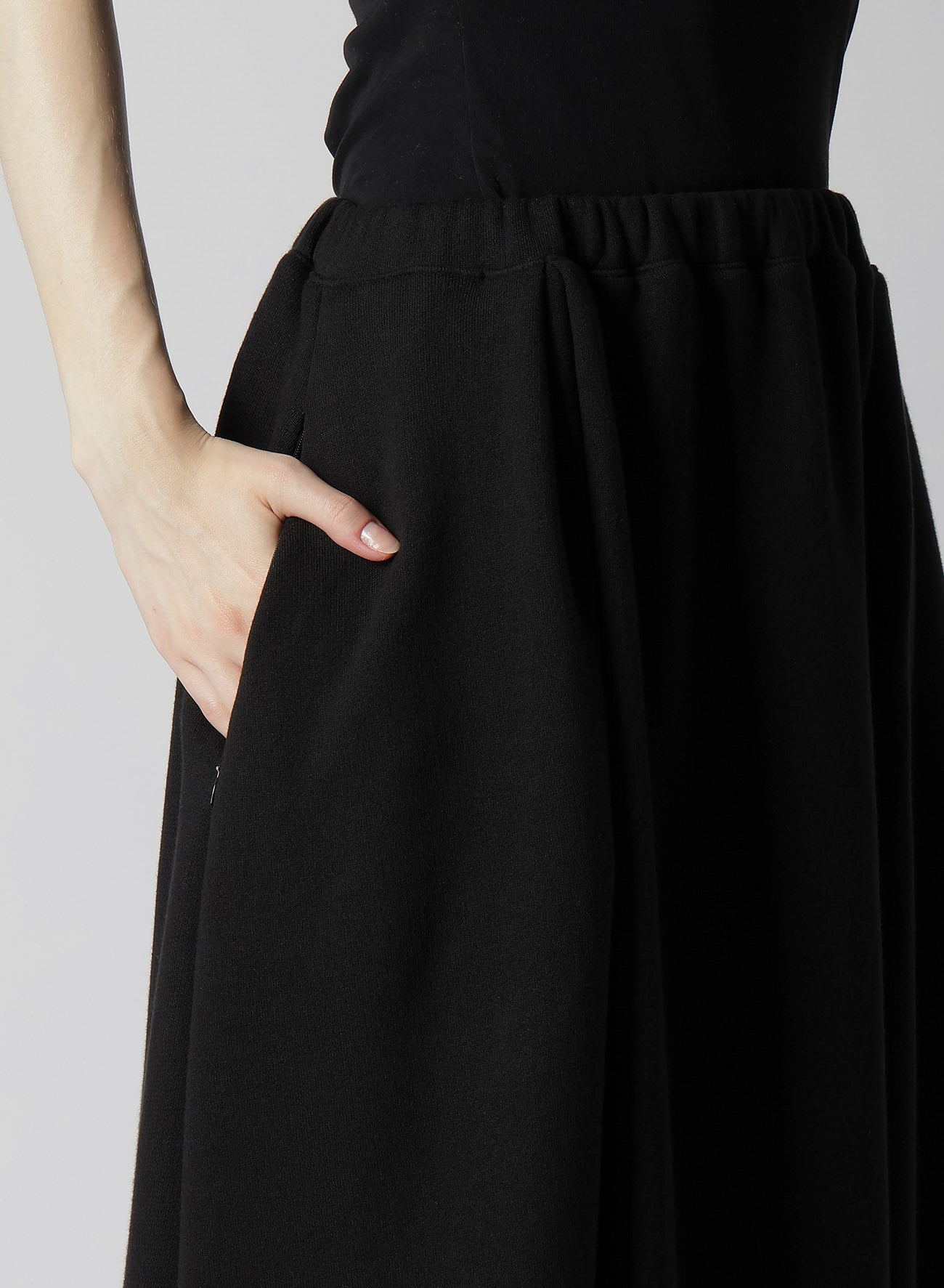 Liy/C FRENCH TERRY R-CUFF SKIRT