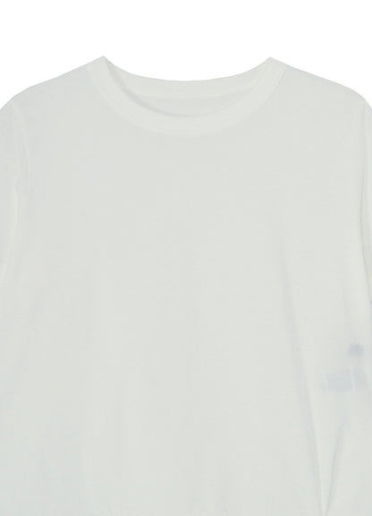 COTTON SINGLE JERSEY R-H TWISTED T-SHIRT