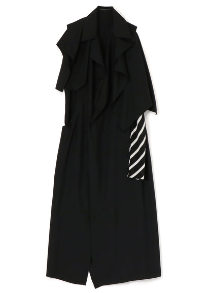 <411/1>+<412/1> SIDE OPEN DRAPED COAT