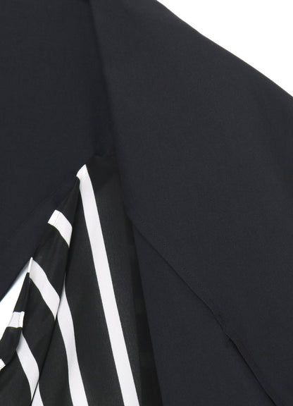 <411/1>+<412/1> SIDE OPEN DRAPED COAT