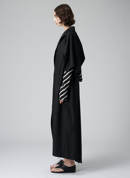 <411/1>+<412/1> SIDE OPEN DRAPED COAT