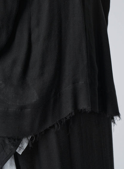 SHORT FRONT PLEATED JACKET