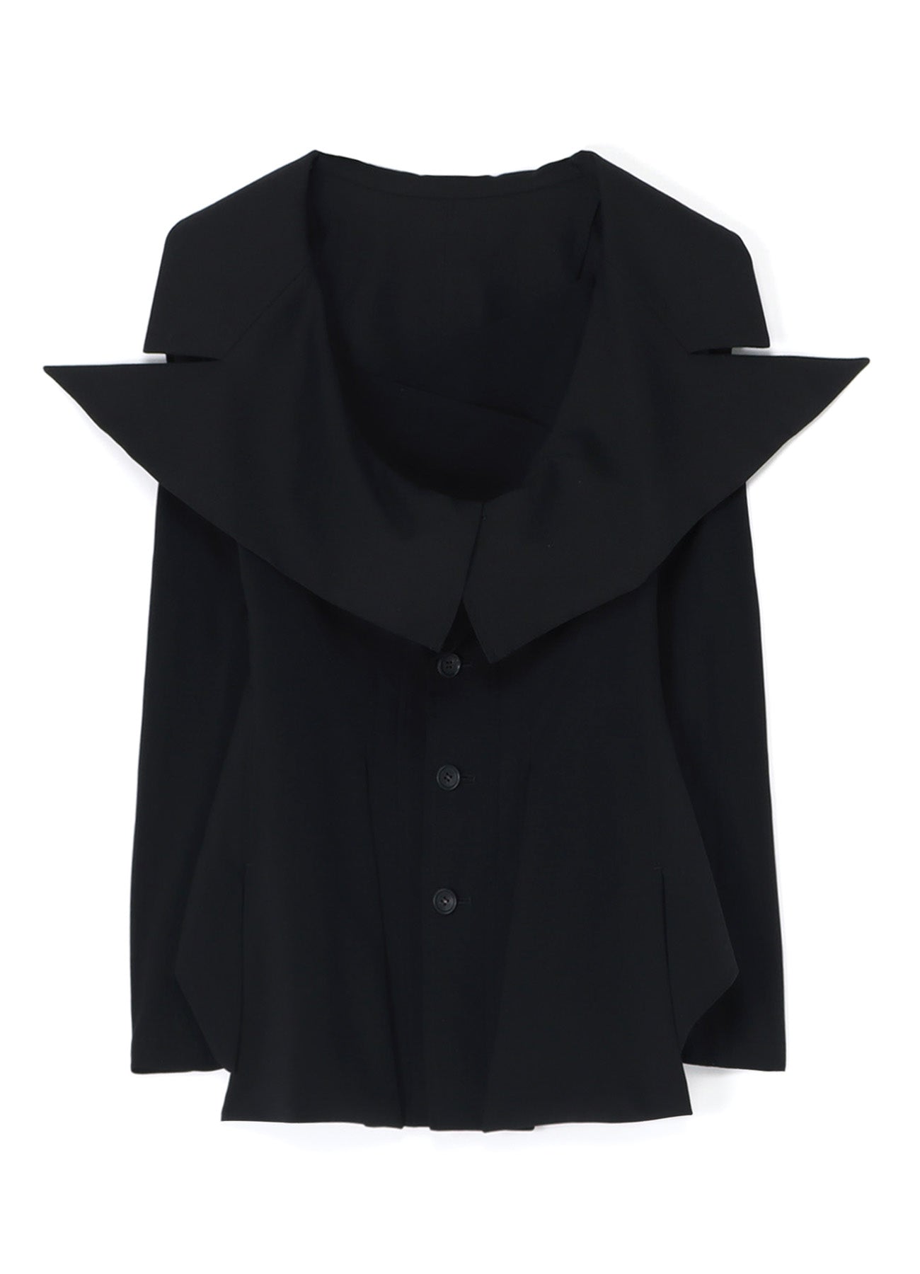 LACE-UP JACKET WITH OPEN NECKLINE