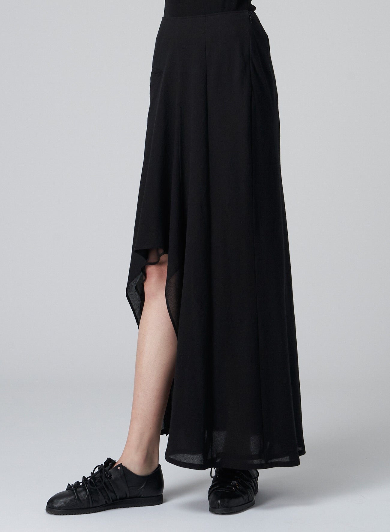 C/CHIFFON R ROUNDED DOUBLE LAYERED S