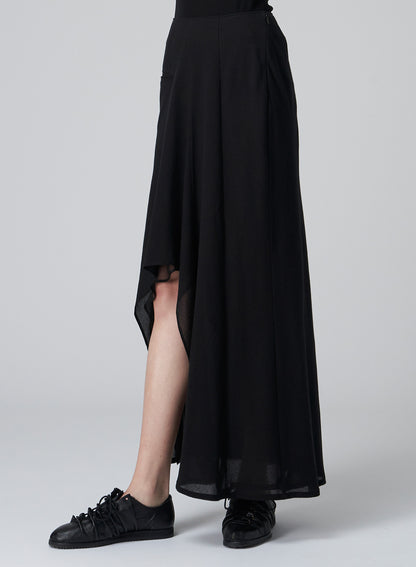 C/CHIFFON R ROUNDED DOUBLE LAYERED S