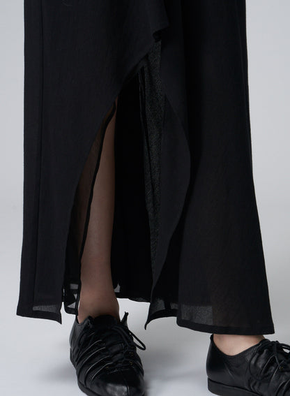 C/CHIFFON R ROUNDED DOUBLE LAYERED S