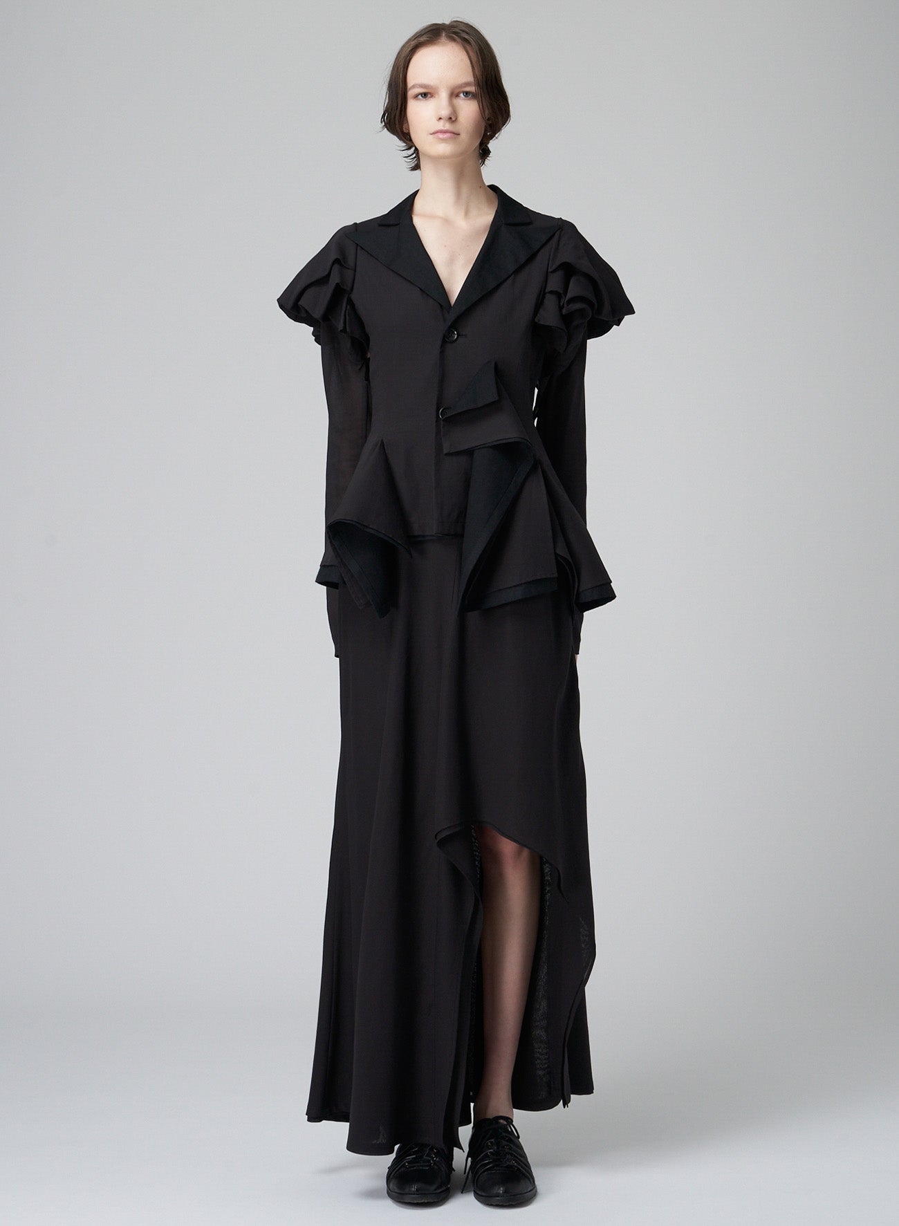 100/2 GEORGETTE L ROUNDED DOUBLE LAYERED S