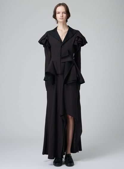 100/2 GEORGETTE L ROUNDED DOUBLE LAYERED S