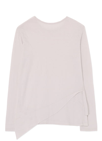 LONG SLEEVE T-SHIRT WITH FOLD OVER DETAILS