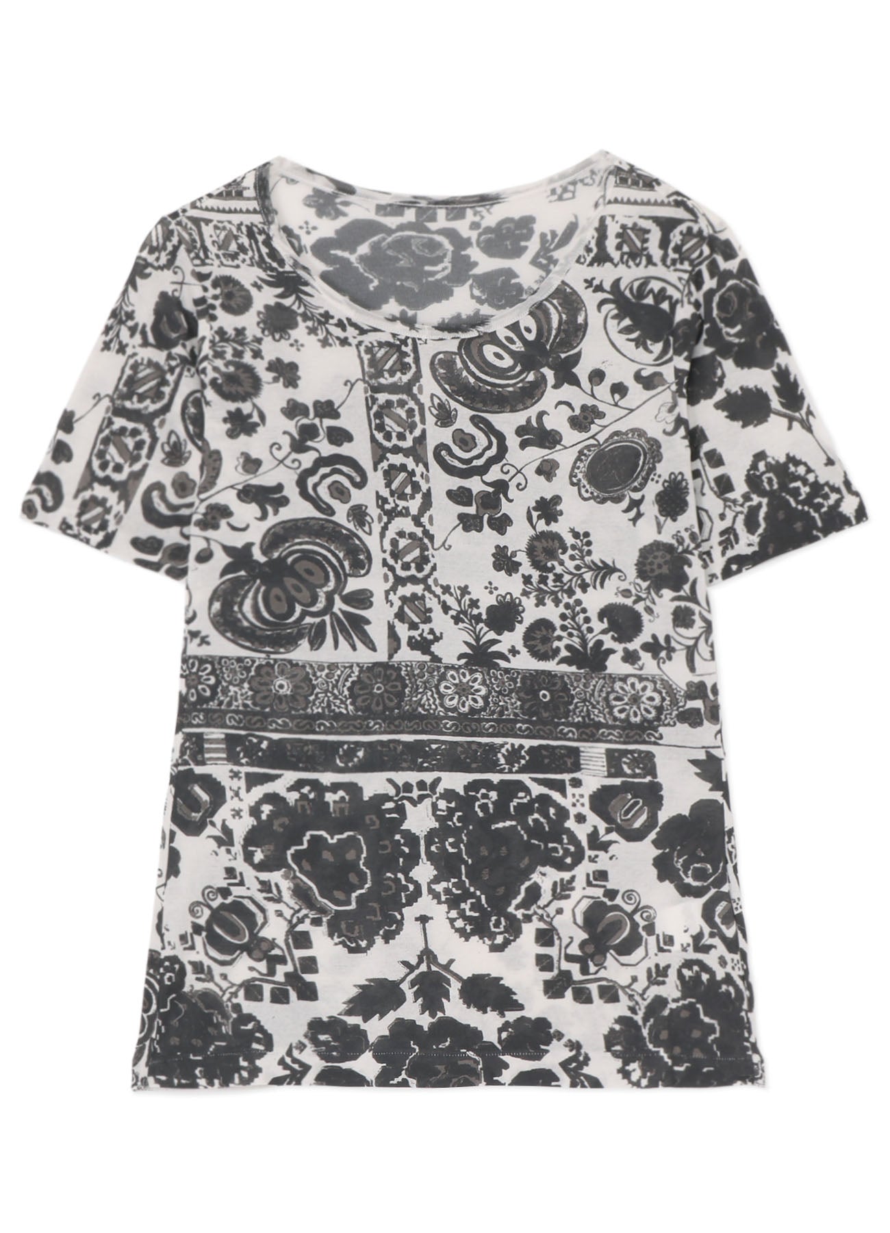 BATIK PRINT SHORT SLEEVE TOP