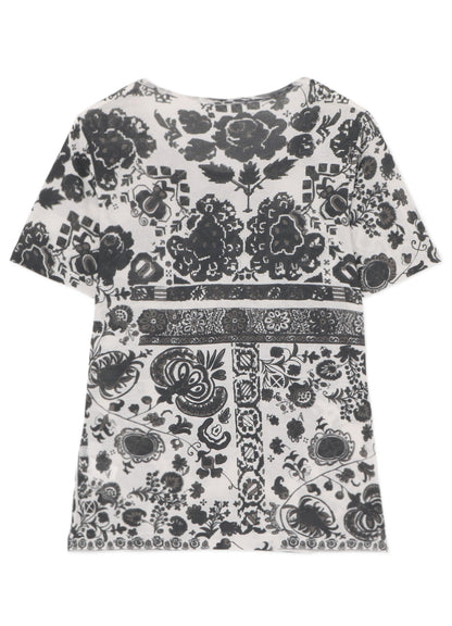 BATIK PRINT SHORT SLEEVE TOP