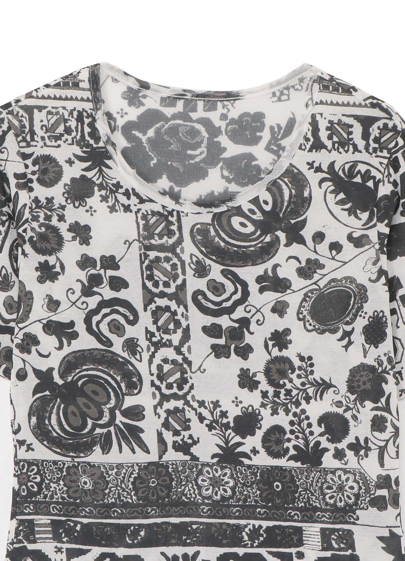 BATIK PRINT SHORT SLEEVE TOP