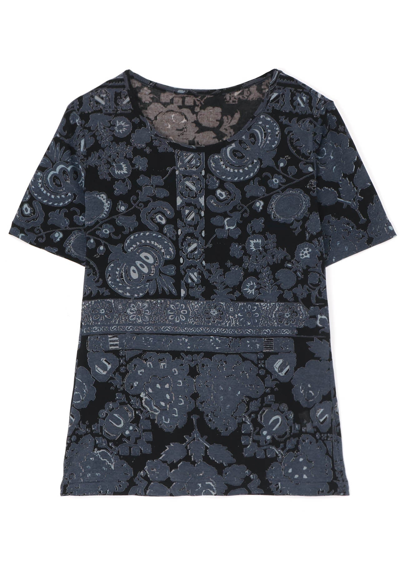 BATIK PRINT SHORT SLEEVE TOP