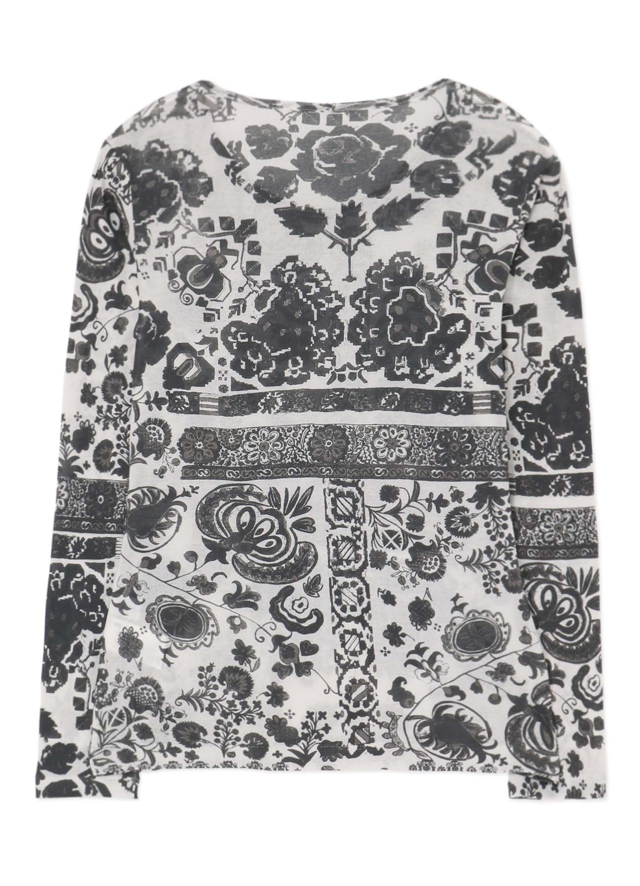 BATIK PRINT LONG SLEEVE TOP