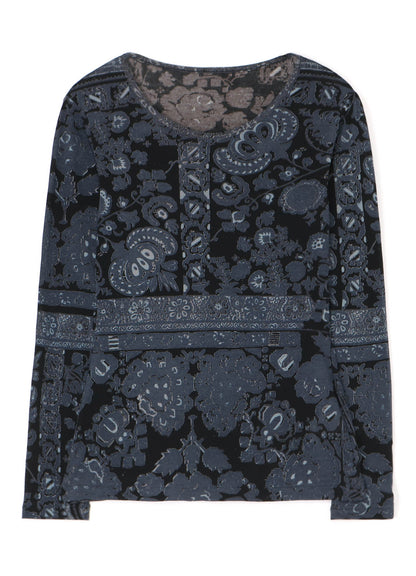 BATIK PRINT LONG SLEEVE TOP