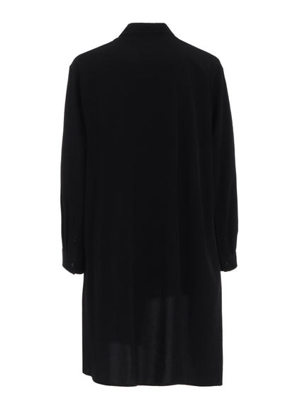 CREPE DE CHINE STANDARD ASYMMETRICAL FLARES SHIRT