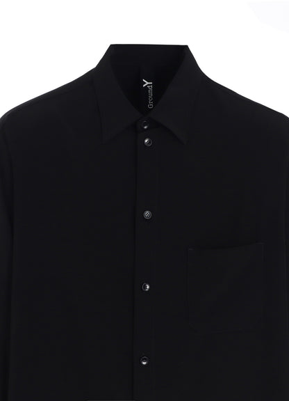 CREPE DE CHINE STANDARD ASYMMETRICAL FLARES SHIRT