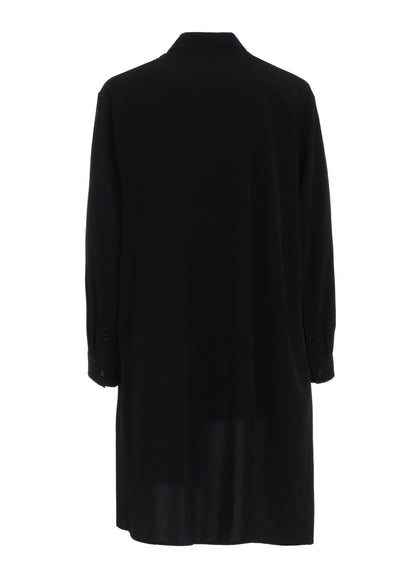 CREPE DE CHINE STANDARD ASYMMETRICAL FLARES SHIRT