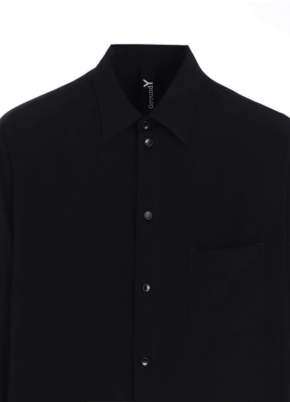 CREPE DE CHINE STANDARD ASYMMETRICAL FLARES SHIRT
