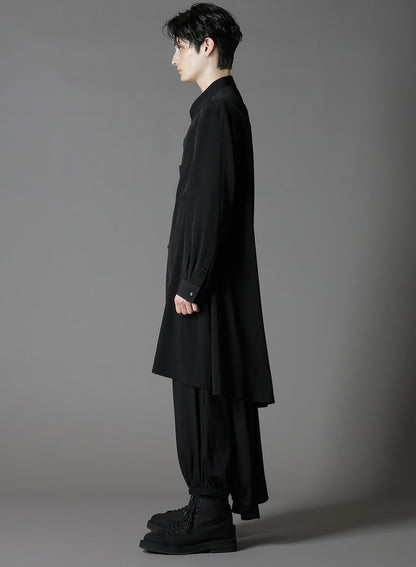 CREPE DE CHINE STANDARD ASYMMETRICAL FLARES SHIRT