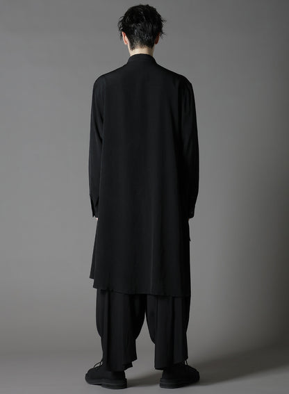 CREPE DE CHINE STANDARD ASYMMETRICAL FLARES SHIRT