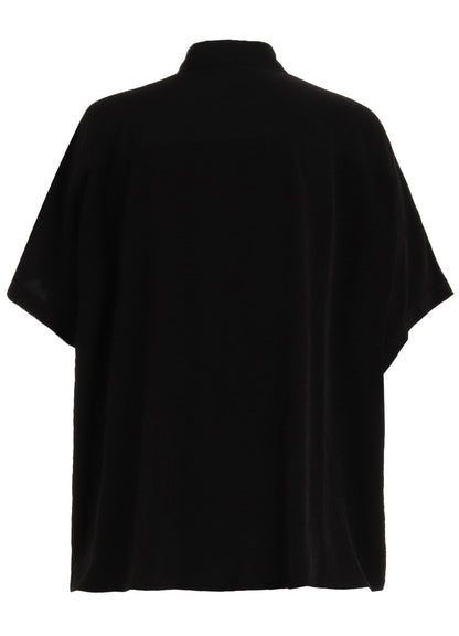 CREPE DE CHINE DOLMAN BIG SHIRT