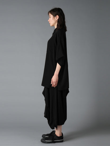 CREPE DE CHINE DOLMAN BIG SHIRT