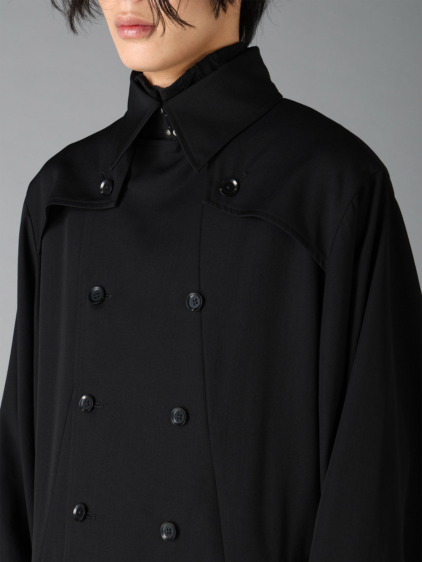WOOL GABARDINE BIG CAPE CLOAK – THE SHOP YOHJI YAMAMOTO