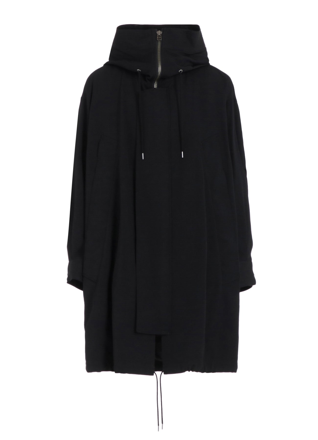 W/GABARDINE HIGH NECK HOODED MODS COAT – THE SHOP YOHJI YAMAMOTO