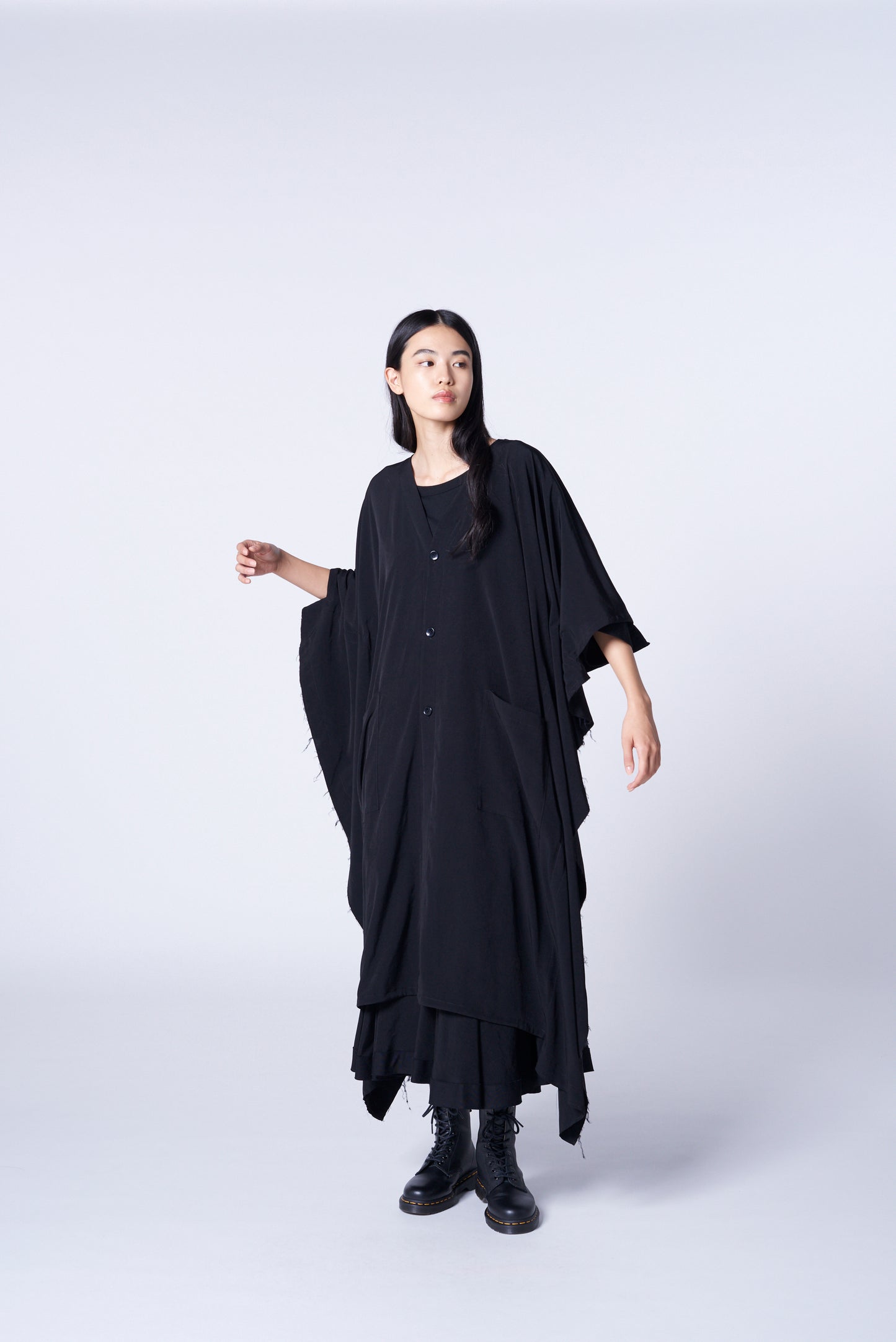 CREPE de CHINE KIMONO-STYLE CARDIGAN