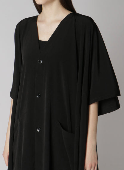 CREPE de CHINE KIMONO-STYLE CARDIGAN