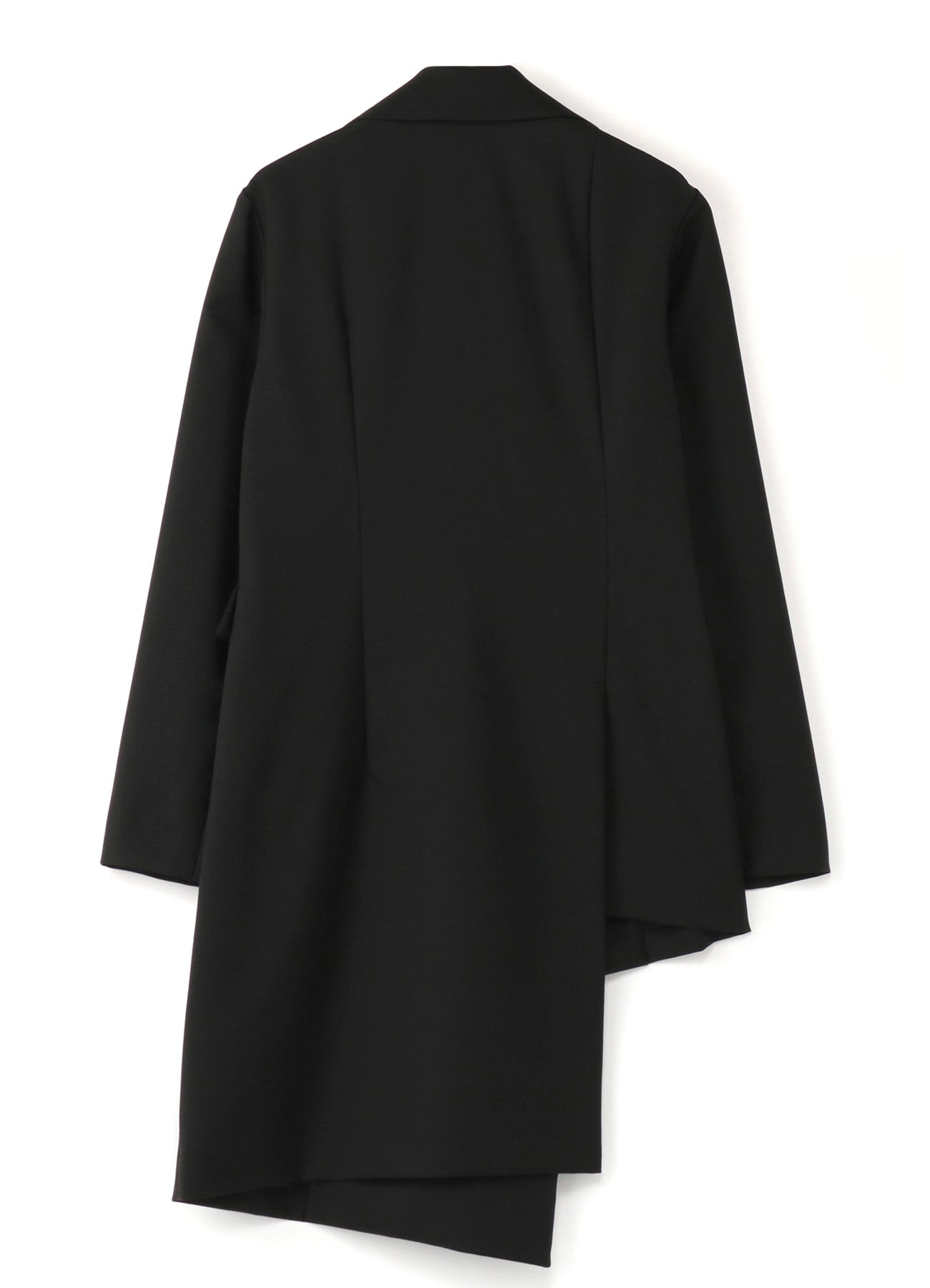 WOOL/POLYESTER GABARDINE ASYMMETRIC JACKET – THE SHOP YOHJI YAMAMOTO