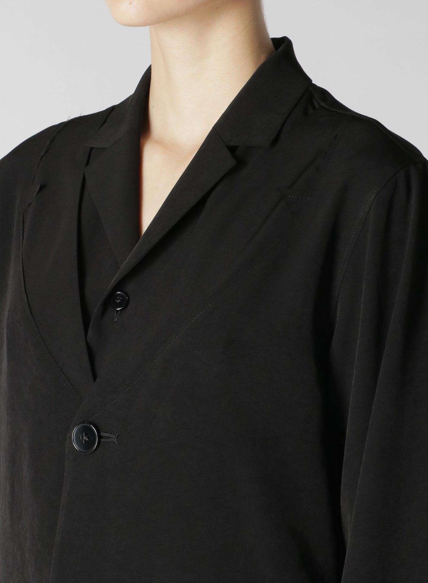 CREPE de CHINE HYBRID SHIRT-JACKET