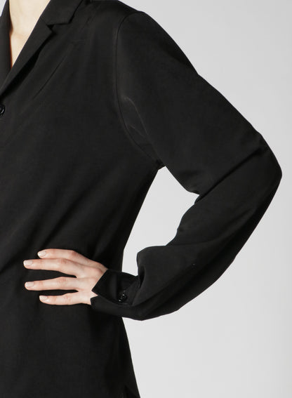 CREPE de CHINE HYBRID SHIRT-JACKET