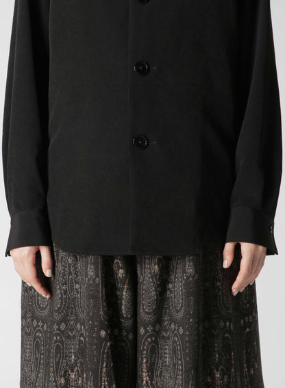 CREPE de CHINE HYBRID SHIRT-JACKET