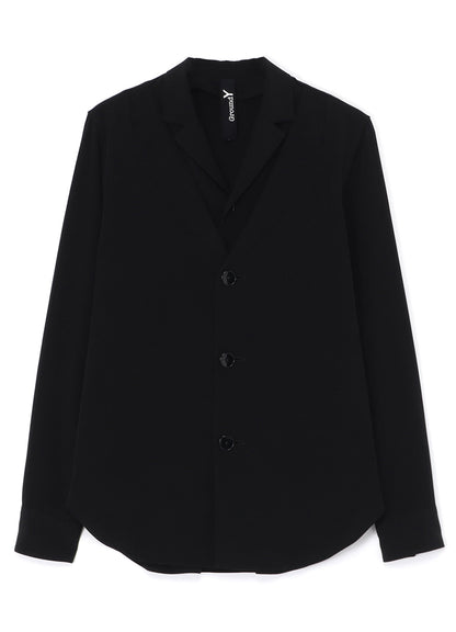 CREPE de CHINE HYBRID SHIRT-JACKET