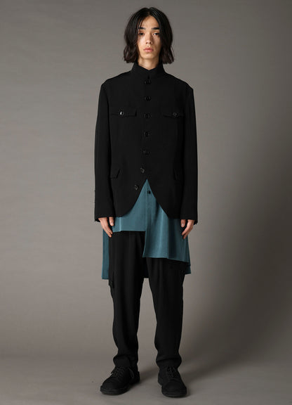 CREPE DE CHINE MEN'S STAND COLLAR JACKET